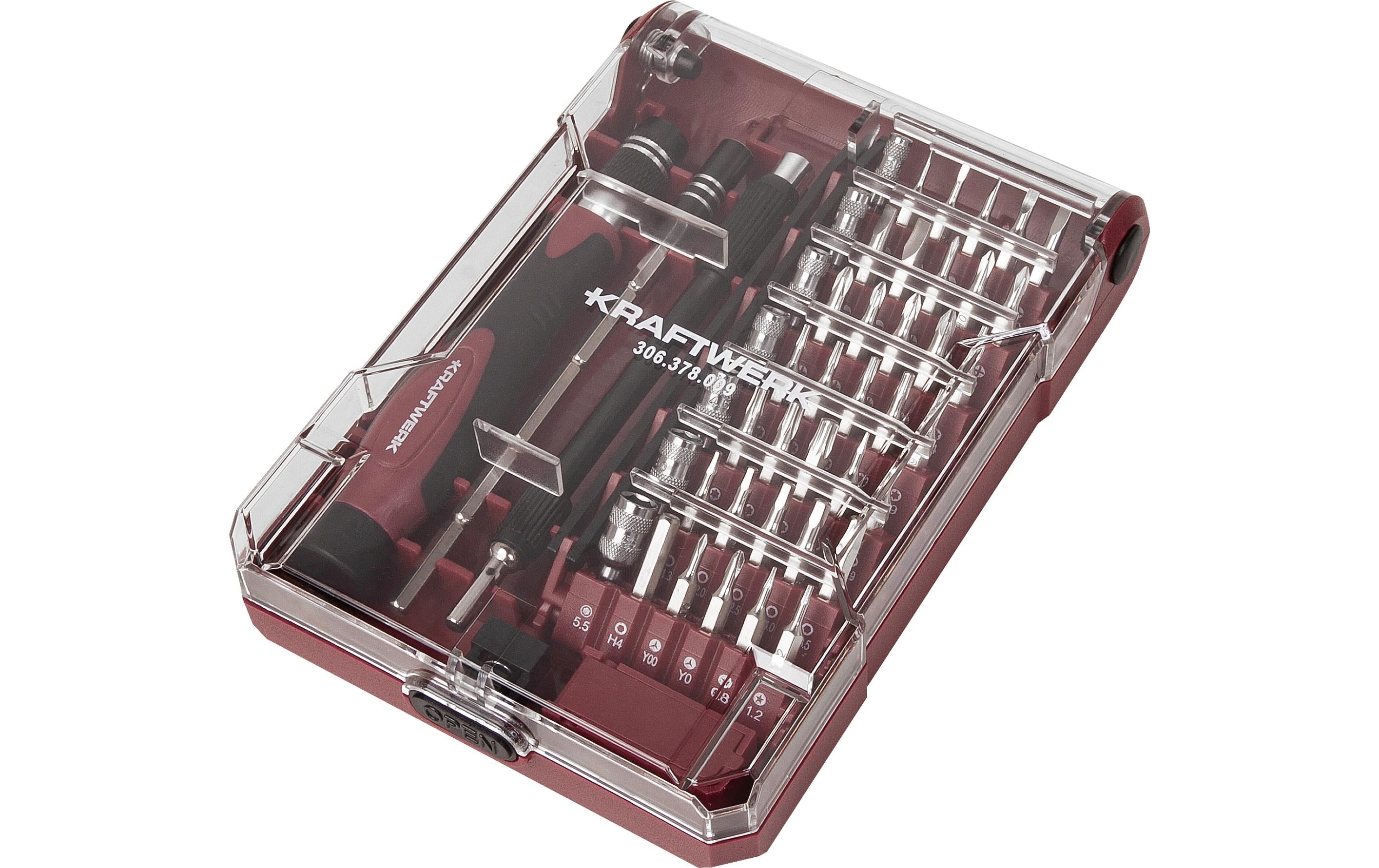Bit Box mit Präzisions Schraubendreher 1/4", 45-tlg.