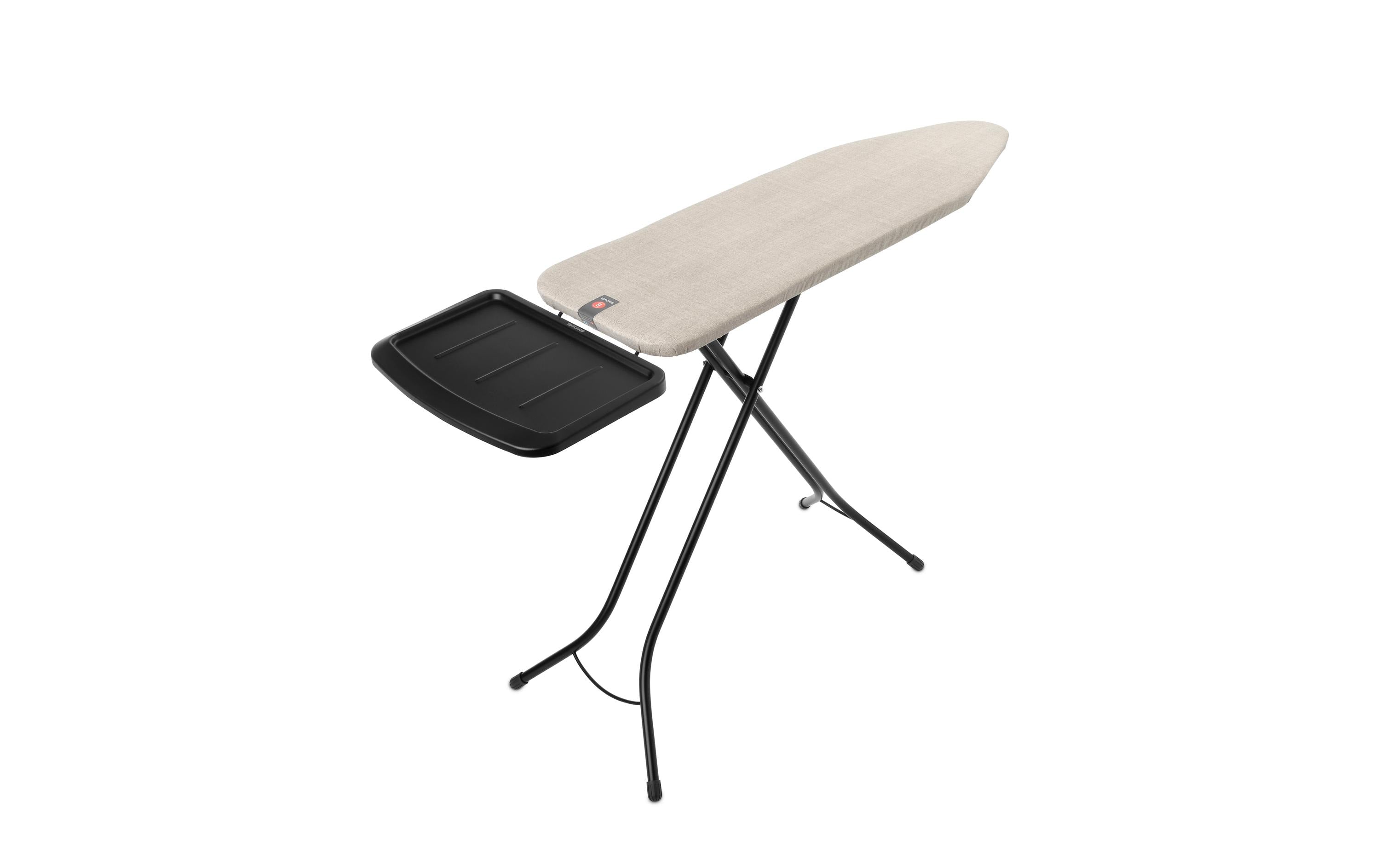 Brabantia Bügeltisch B 124 x 38 cm Dst-Ablage Solid - Denim Grey/Black