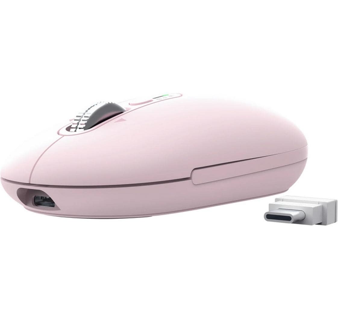 Trust Maus Seron hyperscroll slim pink Mehrgeräte-Funkverbindung