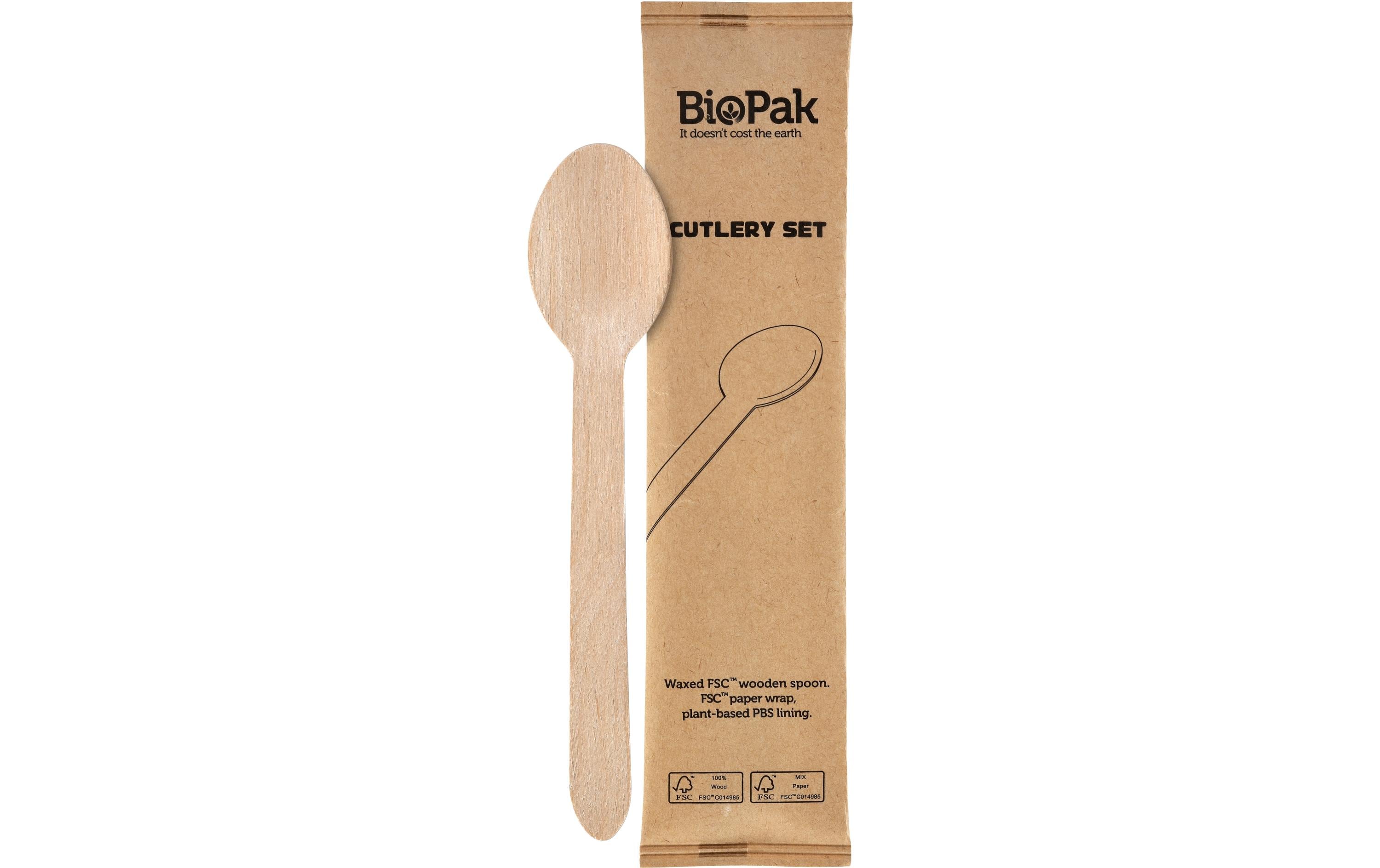 Duni Petit Löffel Holz einzeln verpackt 250 Stk.