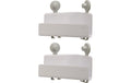 Joseph Joseph EasyStore Eckduschablage 2er Set  weiss