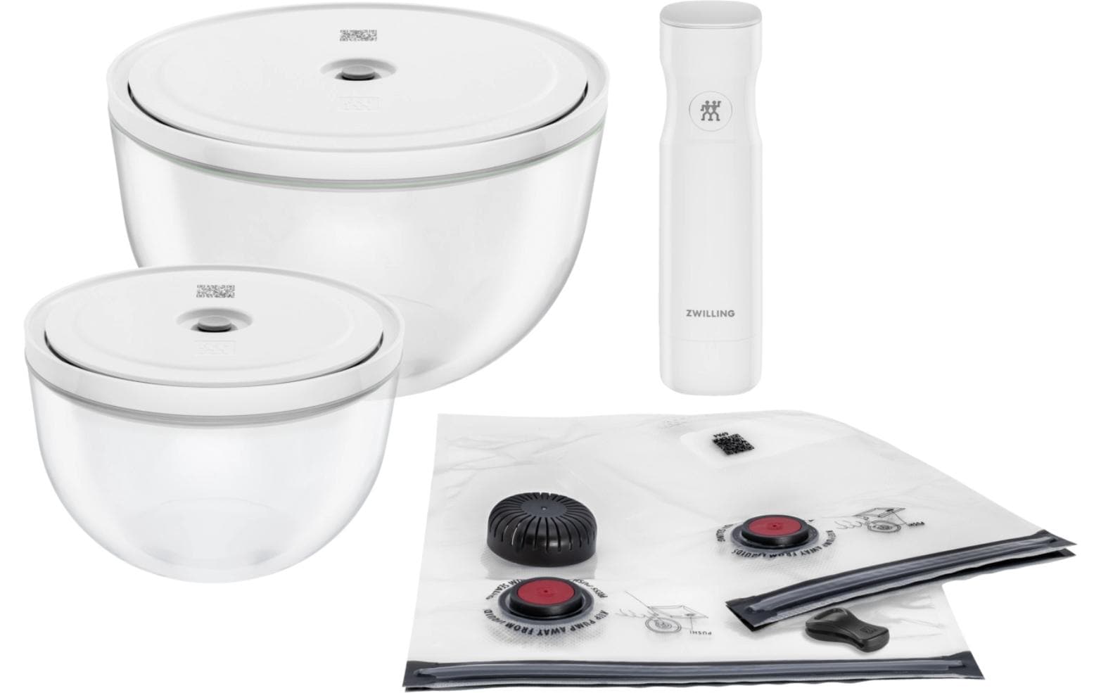 Zwilling Fresh & Save Bowls Vakuum Starter Set 9tlg. Glas