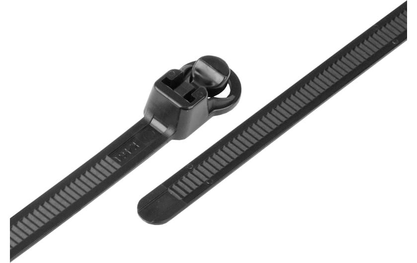Kabelbinder 218mm x 7.5mm leicht lösbar schwarz 25 Stück