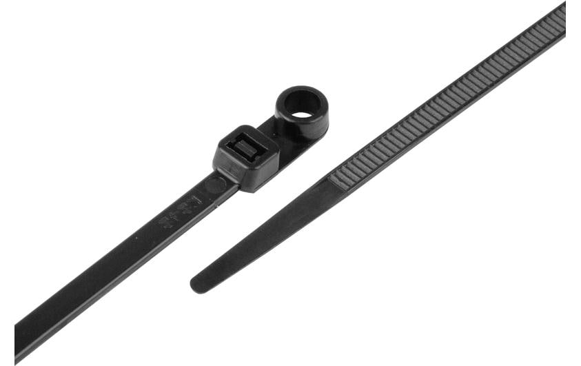 Kabelbinder mit Schraubenloch schwarz 300mm x 4.8mm 100 Stück