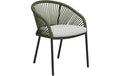 House Nordic Gartenstuhl Novella, 2er Set Aluminim, Polyester, 63.5x57.5x77 cm