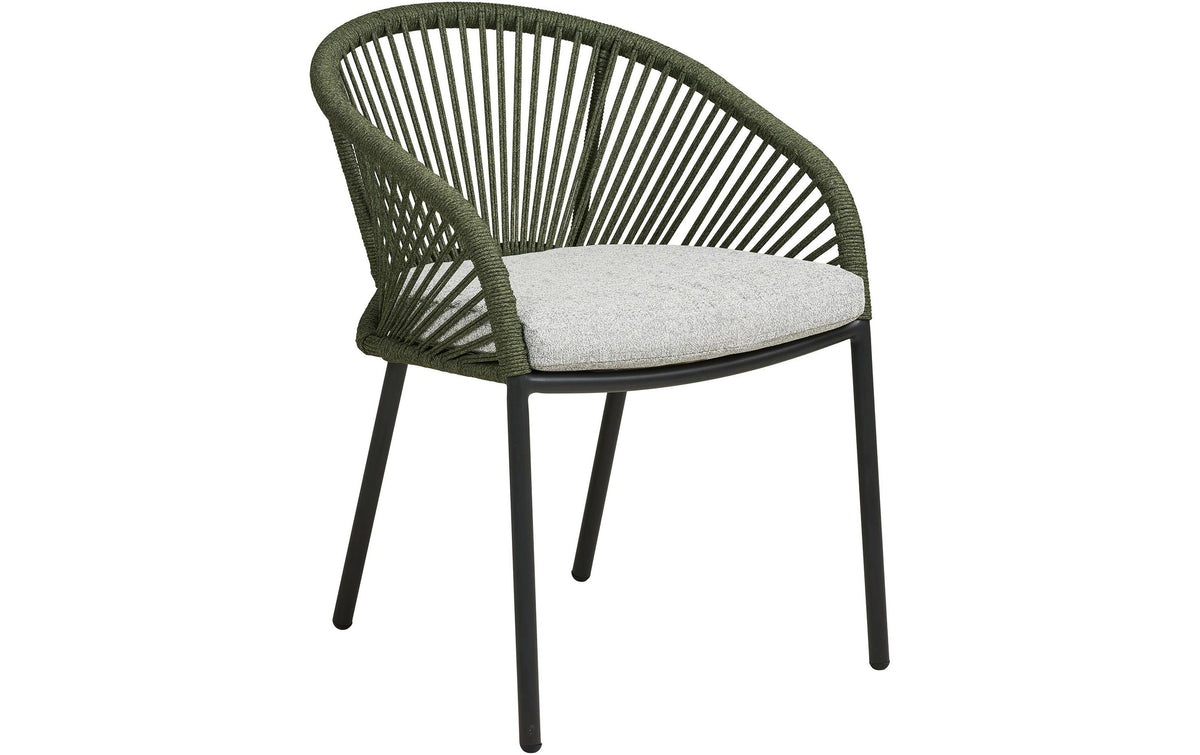 House Nordic Gartenstuhl Novella, 2er Set Aluminim, Polyester, 63.5x57.5x77 cm