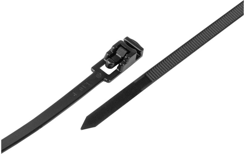 Snap-Lock schwarz 204.5mm x 4.5mm lösbar 100 Stück
