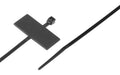 Kabelbinder flachem Beschriftungsfeld sz schwarz 200mm x 2.5mm 50 Stück