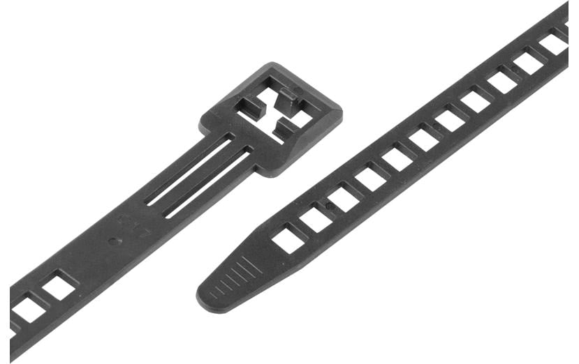 Kabelbinder schwarz 140mm x 9.0mm lösbar 100 Stück