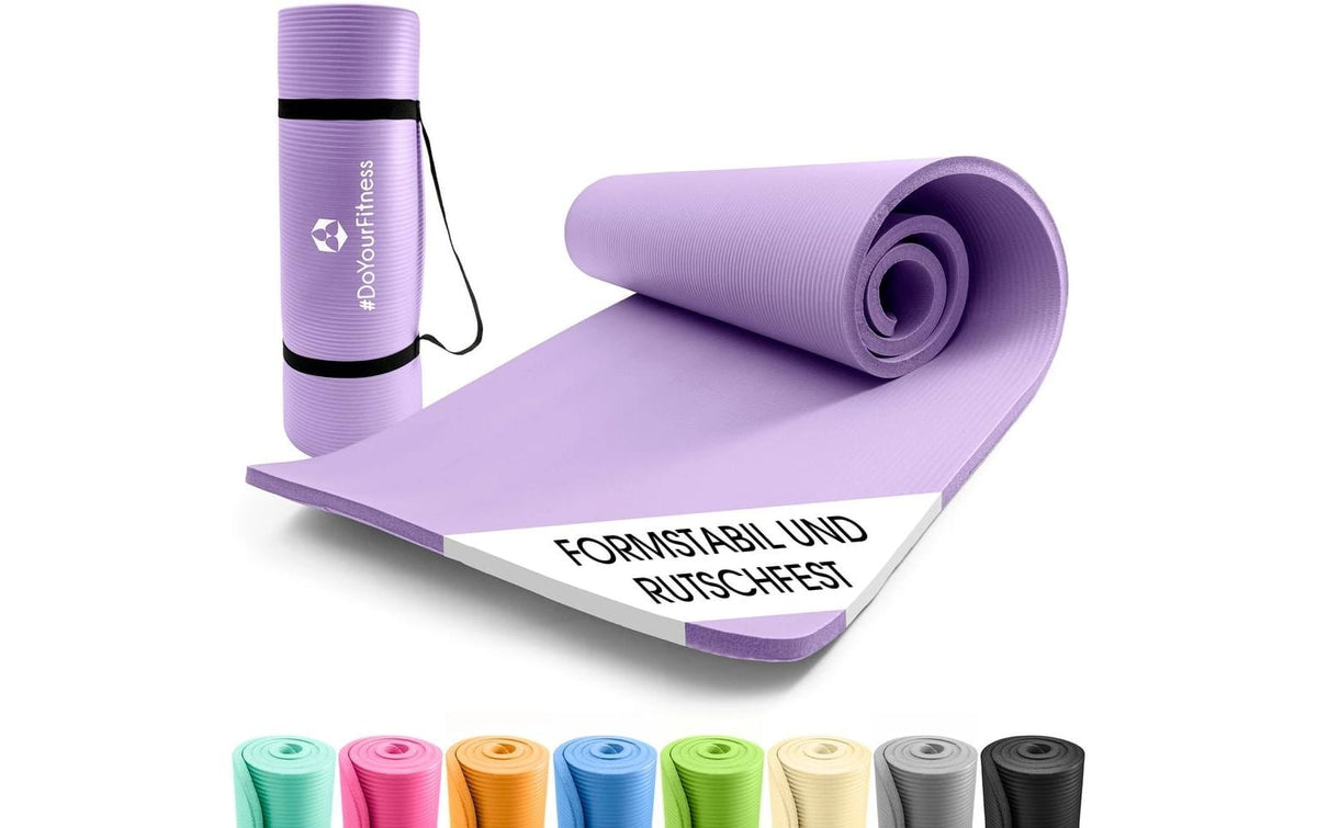 World Fitness Fitnessmatte Yamuna 183x61cm Yogamatte, Pilatesmatte, 1.5cm, lila