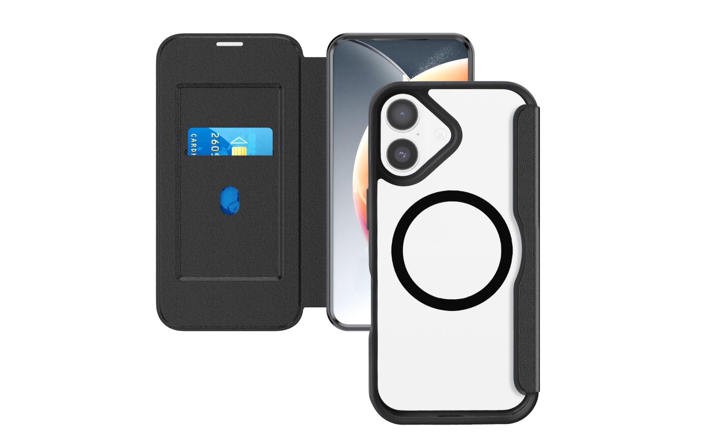 4smarts Urban Pro Flipcase, Schwarz iPhone 17