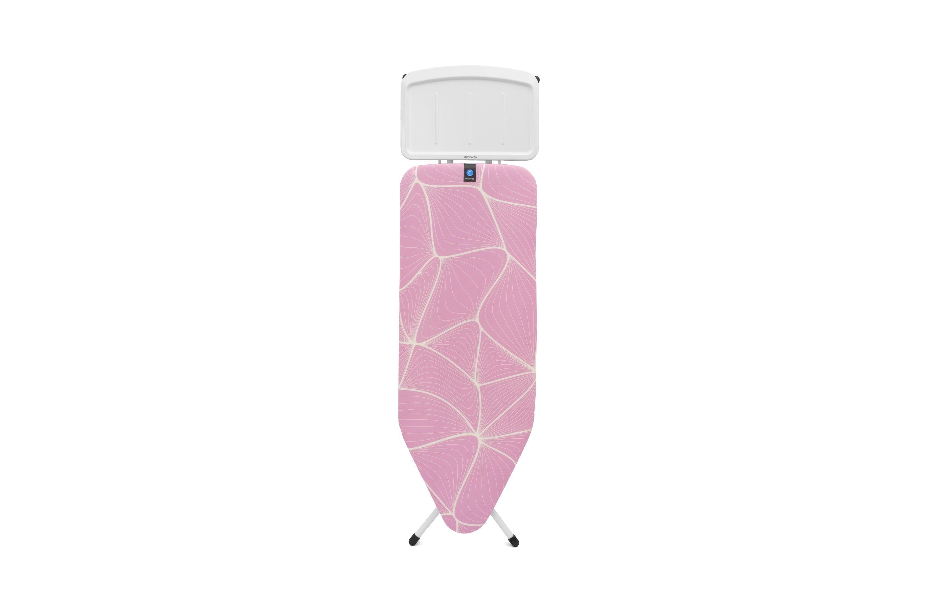 Brabantia Bügeltisch C 124 x 45 cm Dst-Ablage Solid - Lilac Waves/White