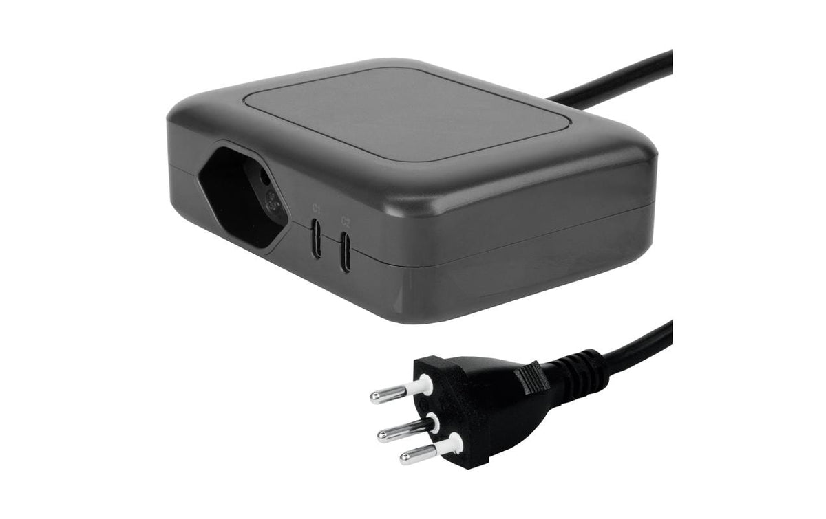 Steffen Ladestation IQ anthrazit 1xT13, PD C+C 65W