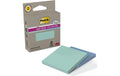 3M Post-it Super Sticky Recycling Notes 2 Blöcke à 70 Blatt, 76x76mm, mint, blau