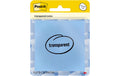 3M Post-it Transparente Notes 1 Block à 36 Blatt, 73x73mm, pastell blau