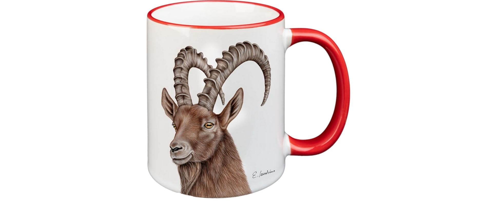 CN Tasse Steinbock 330 ml rot, 8.3x9.7 cm (DxH)