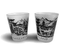 CN Schnapsglas Scherenschnitt Shot-Glas vereist