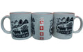 CN Tasse Scherenschnitt Tassenhenkel mit Schweizerkreuz