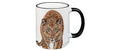 CN Tasse Leopard 330 ml schwarz, 8.3x9.7 cm (DxH)