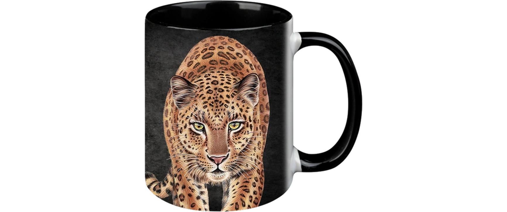 CN Tasse Leopard 330 ml Black Edition, 8.3x9.7 cm (DxH)