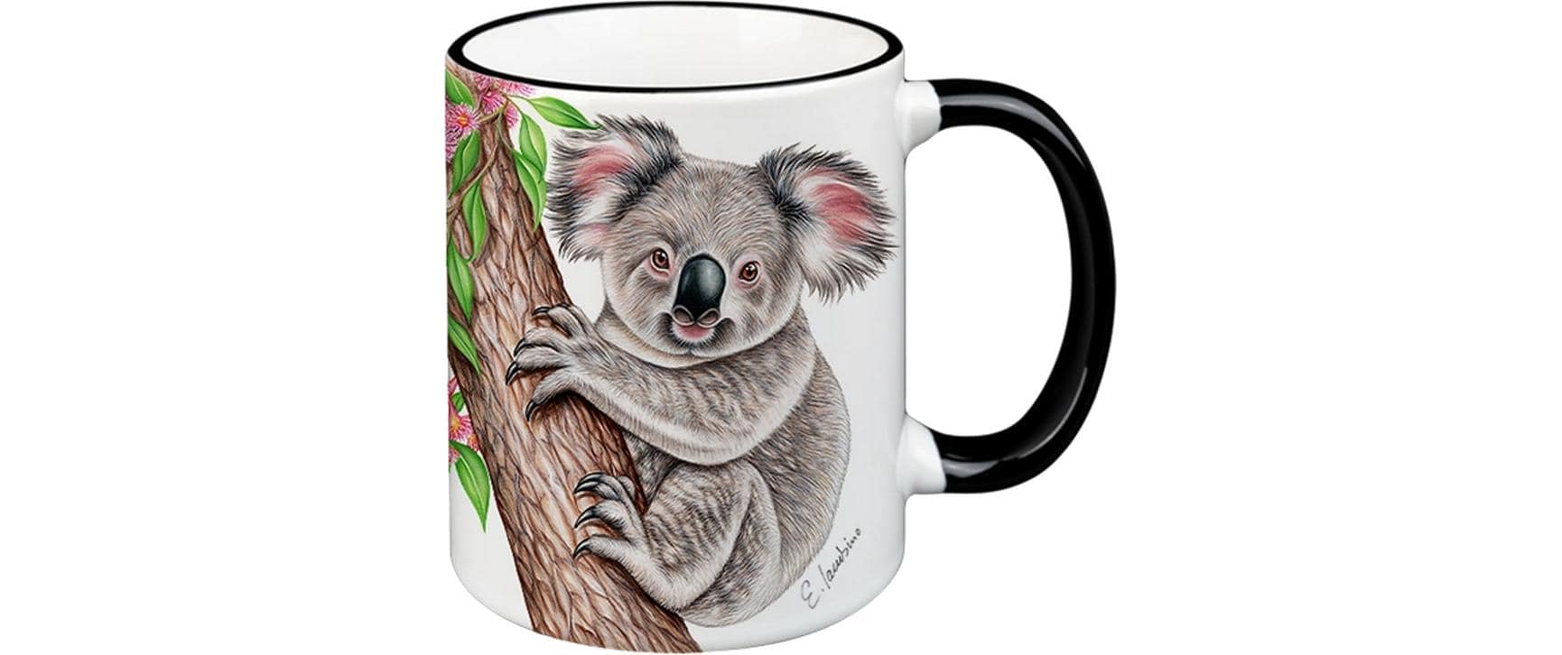 CN Tasse Koala 330 ml schwarz, 8.3x9.7 cm (DxH)