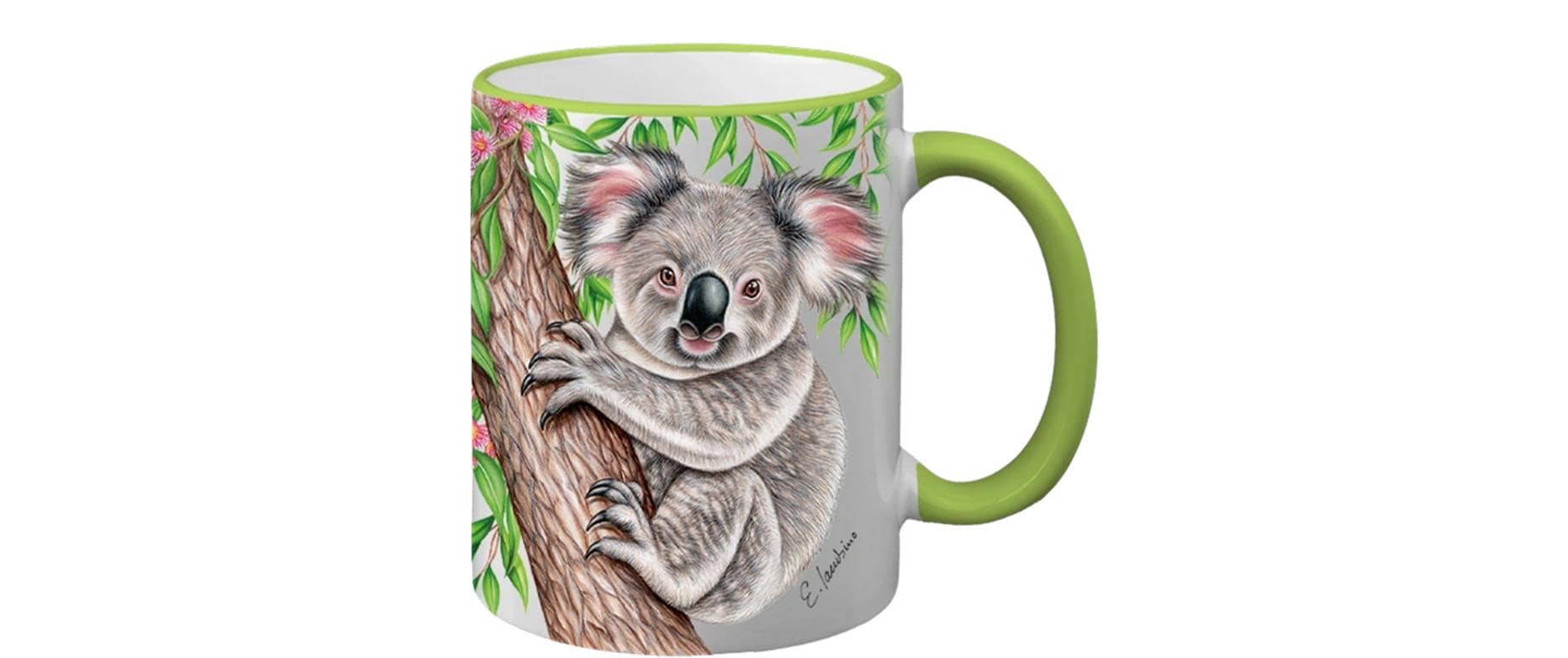 CN Tasse Wild Koala 330 ml hellgrün, 8.3x9.7 cm (DxH)