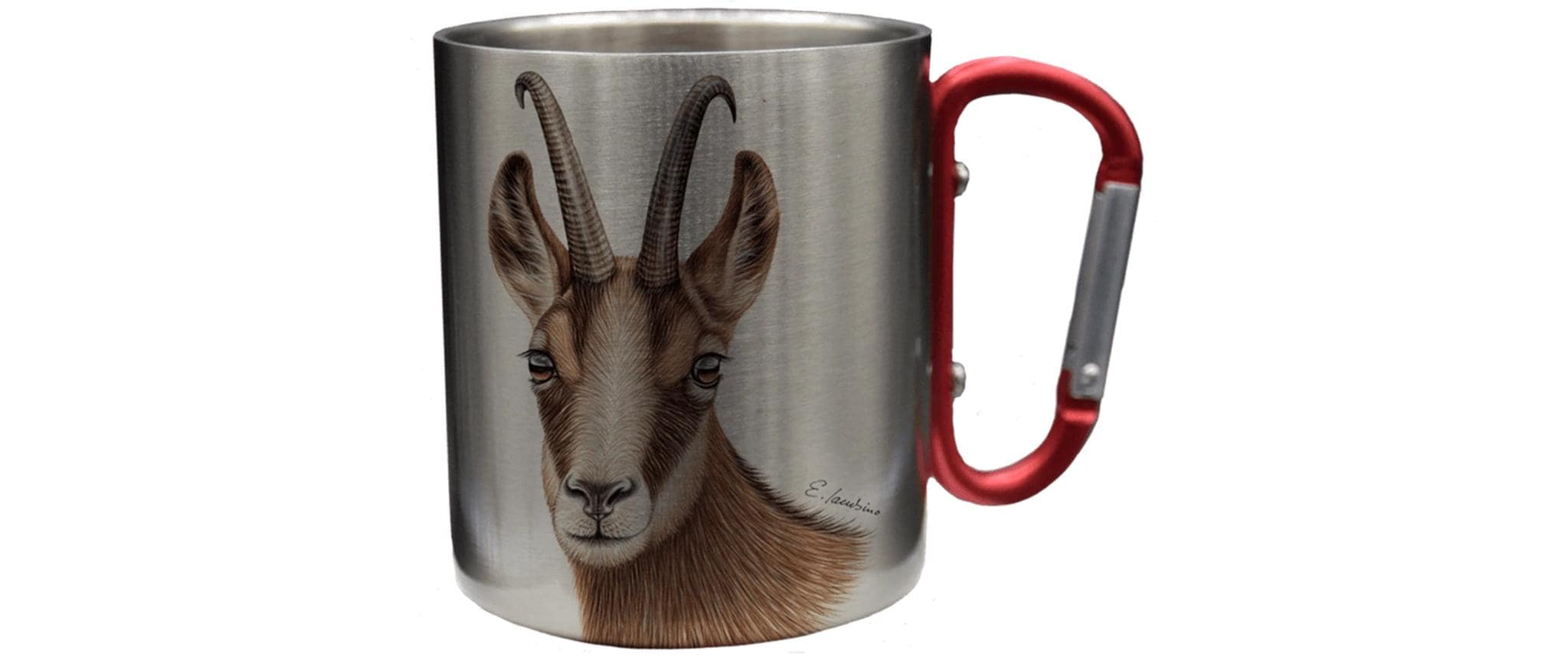 CN Tasse Gams 330 ml Edelstahl, Silber, 8x9 cm (DxH)