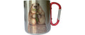 CN Tasse Murmelier 330 ml Edelstahl, Silber, 8x9 cm (DxH)
