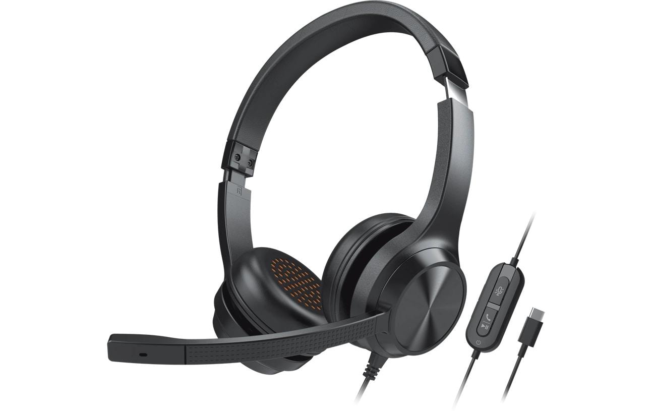 Creative Chat USB On-Ear-Headset Noise Cancelling, HD Audio, USB-C