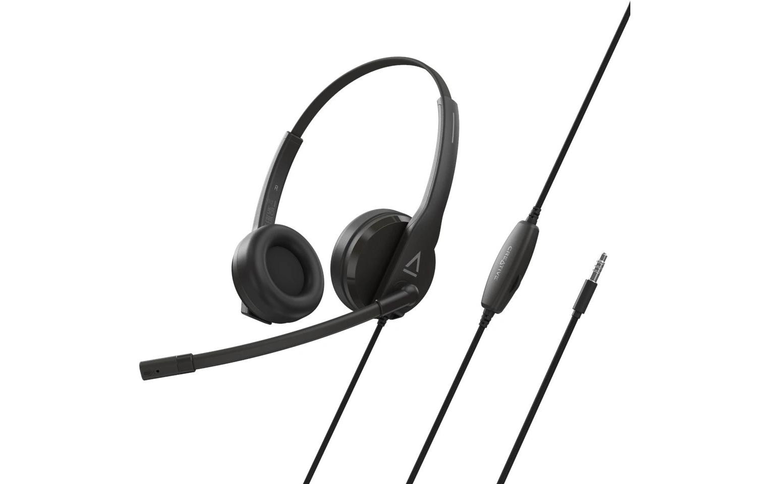 Creative HS-230 Headset mit Noise Cancelling, Stereo-Klinke
