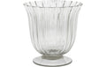 Chic Antique Windlicht auf Fuss 15.5 x 16 cm, Glas