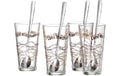 R&B Latte Macchiato Becher Sana 4 Gläser, 4 Löffel, 370 ml