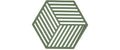 Zone Topfuntersetzer Hexagon, Grass 16x14x0.9 cm (LxBxH), Silikon
