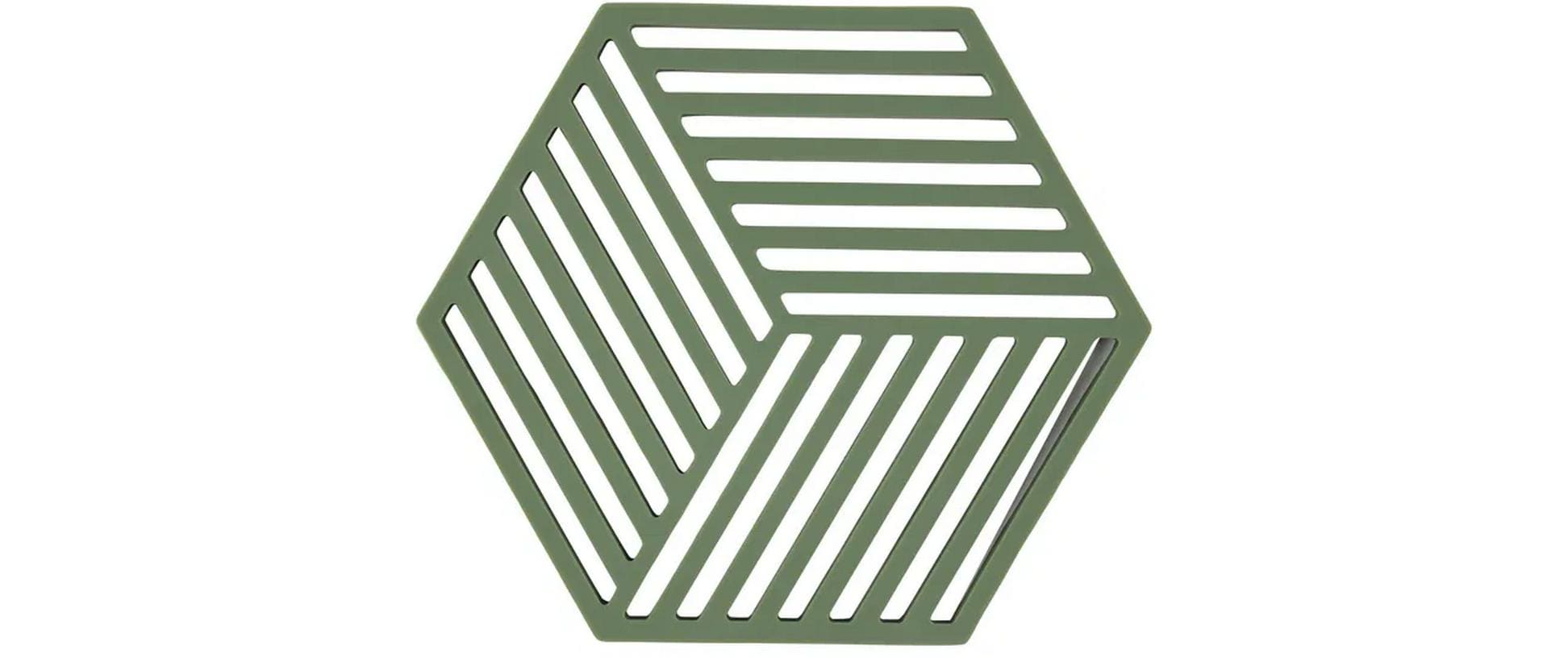 Zone Topfuntersetzer Hexagon, Grass 16x14x0.9 cm (LxBxH), Silikon