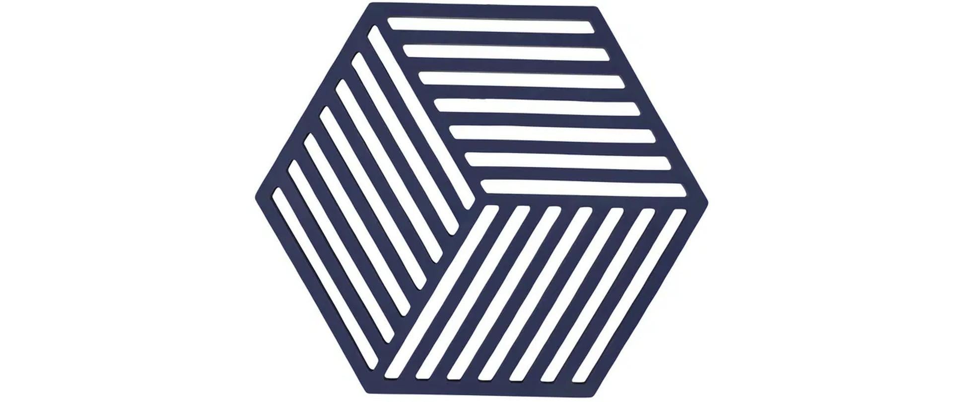Zone Topfuntersetzer Hexagon, Midnight 16x14x0.9 cm (LxBxH), Silikon