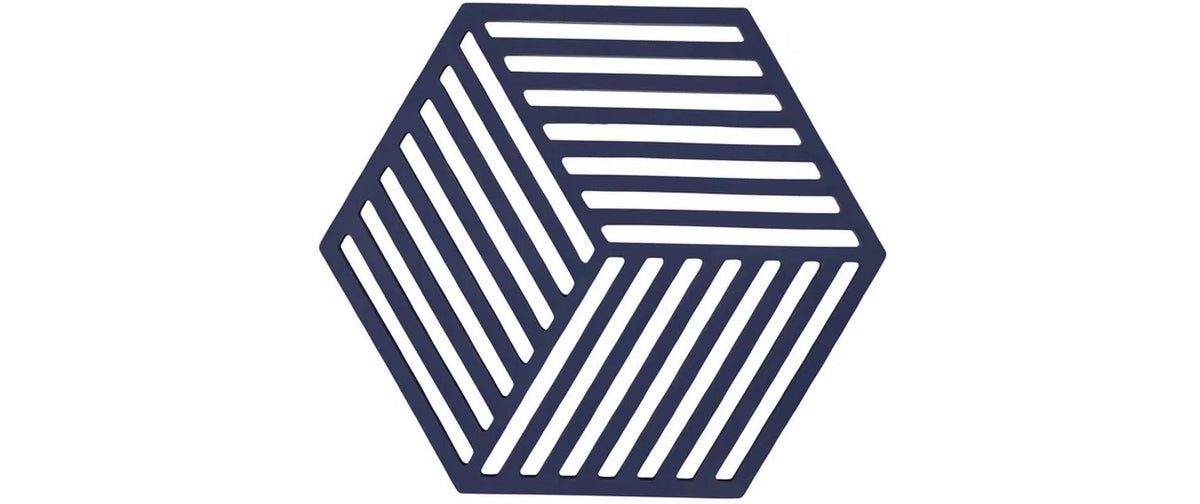 Zone Topfuntersetzer Hexagon, Midnight 16x14x0.9 cm (LxBxH), Silikon