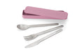 Besteck-Set to go Make & Take Lilac Pink