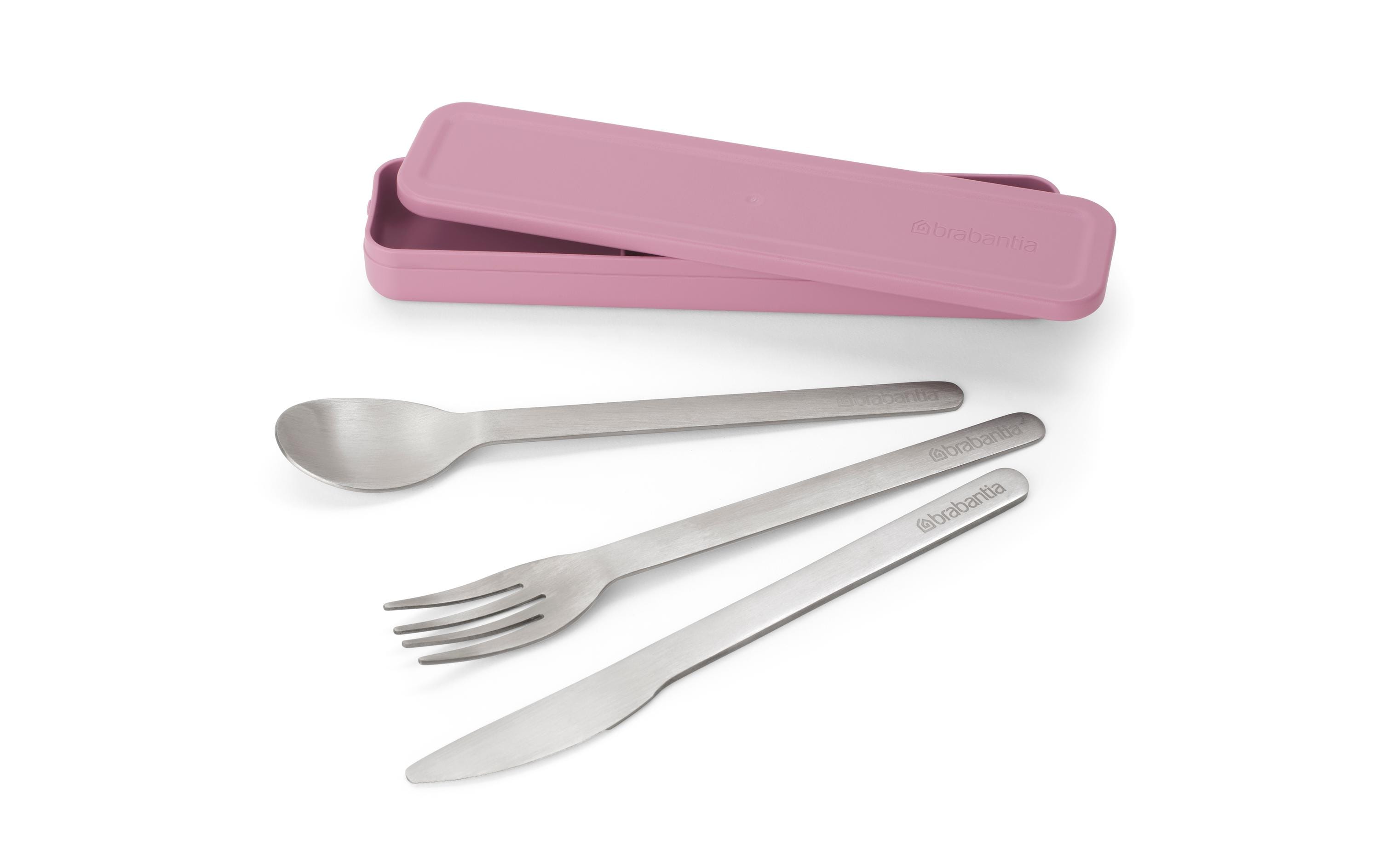 Besteck-Set to go Make & Take Lilac Pink