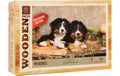 Mini-Puzzle Holz Welpen 40 Teile