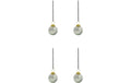 House Doctor Weihnachtskugel Fiore 4er Set, D: 6 cm