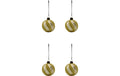 House Doctor Weihnachtskugel Champagne 4er Set, D: 8 cm