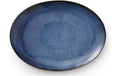 Bitz Schale 45x35 cm, Schwarz-Blau 1 Stück, Oval, Steingut