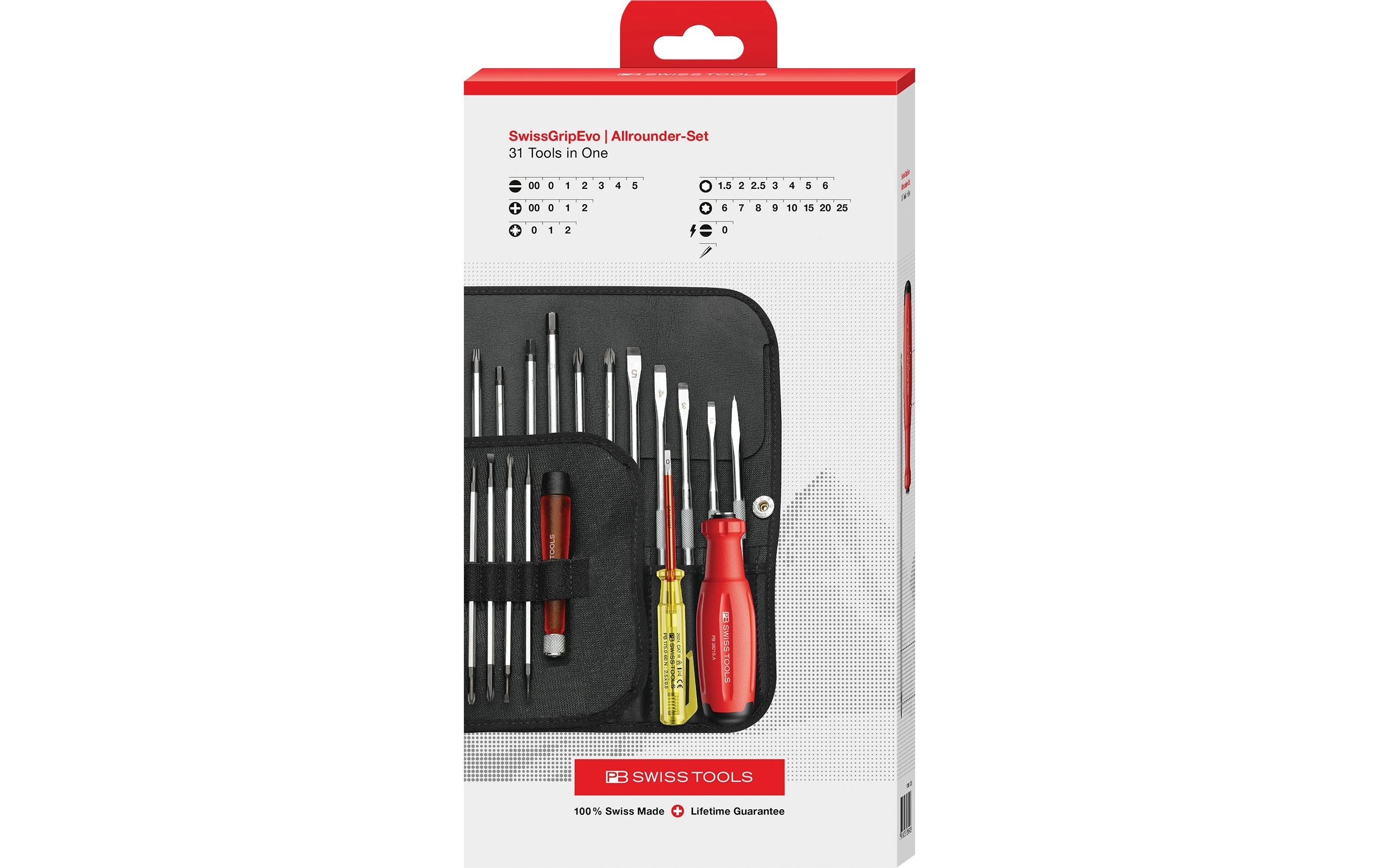 SwissGrip Evo Allrounder-Set Rolltasche PB 38515.LED CBB