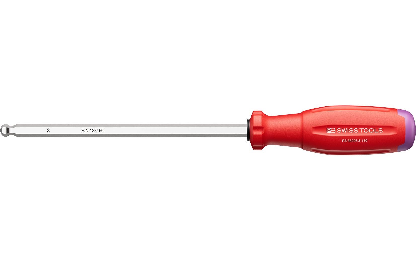 SwissGrip Evo Kugelkopf-Schraubenzieher PB 38206.8-180