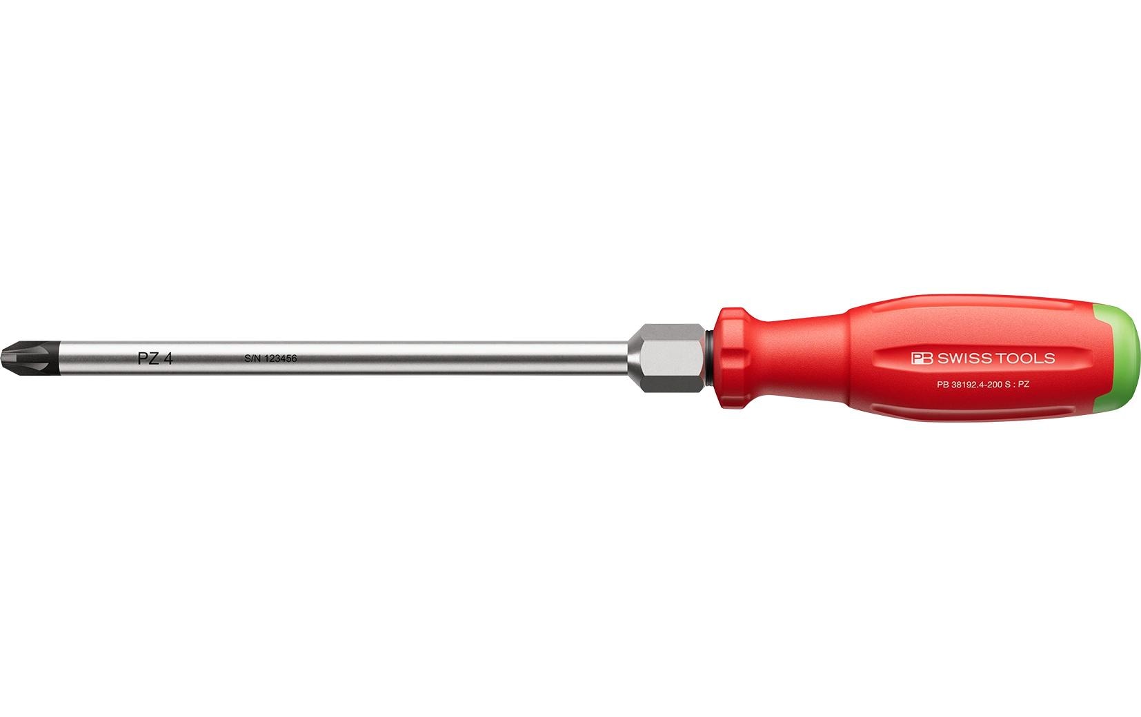 SwissGrip Evo PZ-Kreuzschraubenzieher PB 38192.4-200 S