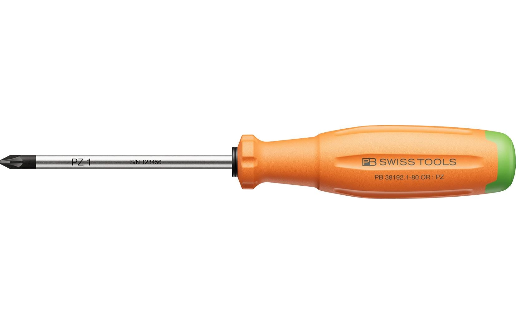 SwissGrip Evo PZ-Kreuzschraubenzieher PB 38192.1-80 YG