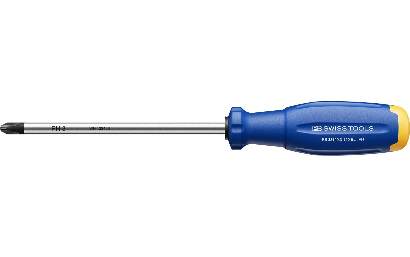 SwissGrip Evo PH-Kreuzschraubenzieher PB 38190.3-150 BL