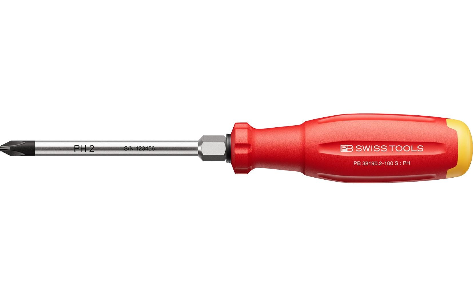 SwissGrip Evo PH-Kreuzschraubenzieher PB 38190.2-100 S