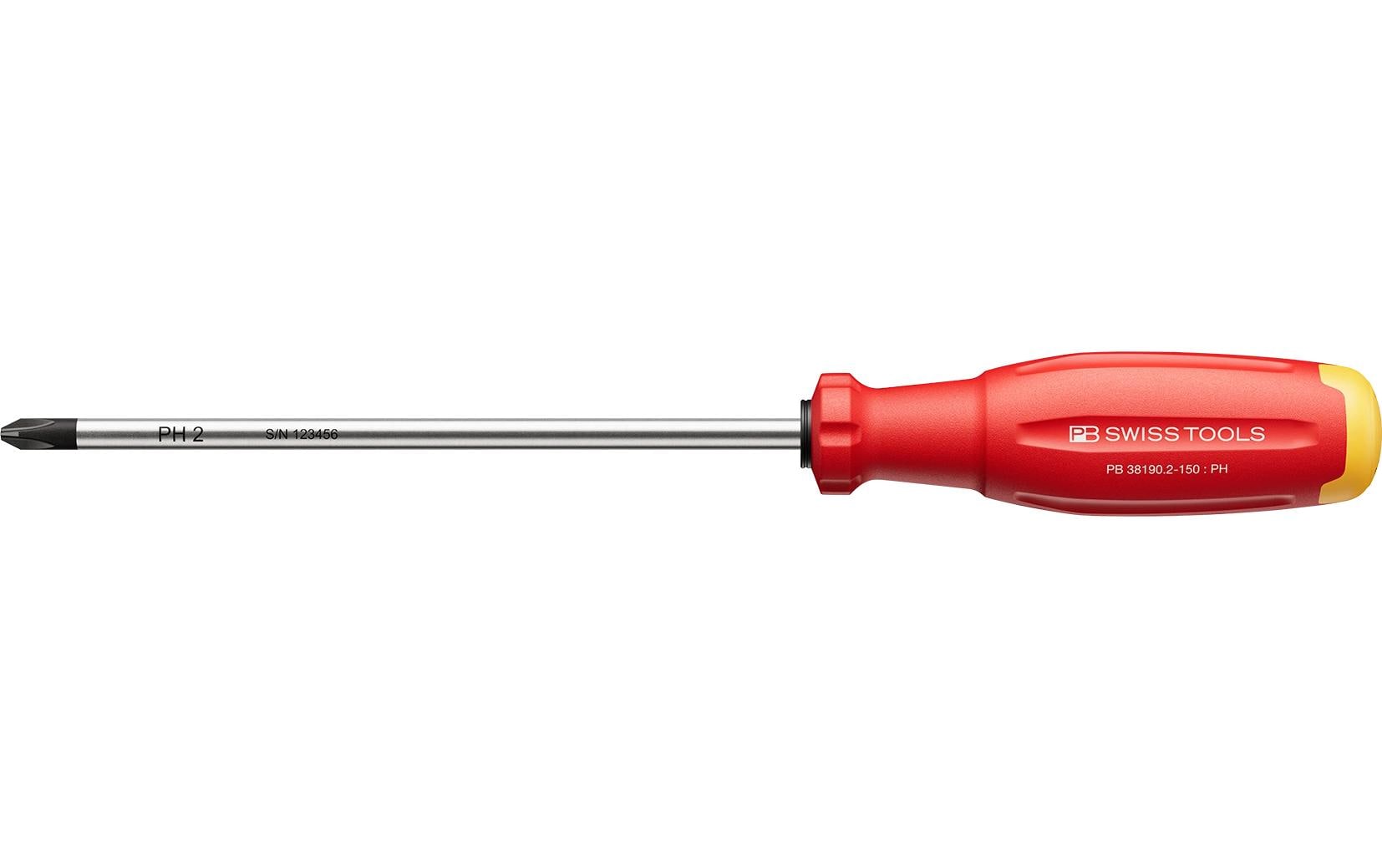 SwissGrip Evo PH-Kreuzschraubenzieher PB 38190.2-150