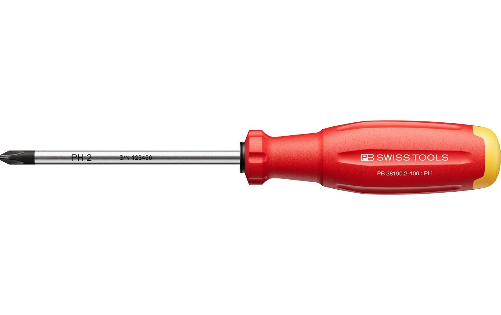 SwissGrip Evo PH-Kreuzschraubenzieher PB 38190.2-100